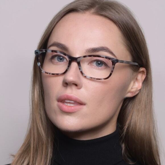 Ralph by Ralph Lauren RA7089 1692 Blue Tortoise Shell eyeglasses with case - Picture 2 of 8